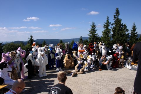 Parade on balcony