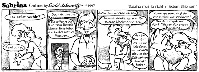 Sabrina muß ja nicht in jedem Strip sein